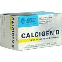 CALCIGEN D Citro 600 mg/400 I.E. Kautabletten