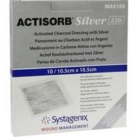 ACTISORB 220 Silver 10,5x10,5 cm steril Kompressen