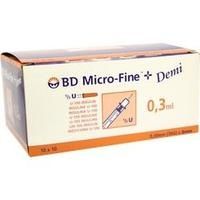 BD MICRO-FINE+ Insulinspr.0,3 ml U100 0,3x8 mm