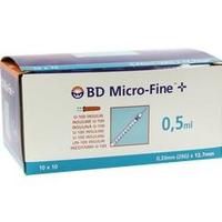 BD MICRO-FINE+ Insulinspr.0,5 ml U100 12,7 mm