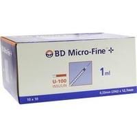 BD MICRO-FINE+ Insulinspr.1 ml U100 12,7 mm