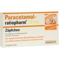 PARACETAMOL-ratiopharm 75 mg Zäpfchen