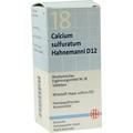 BIOCHEMIE DHU 18 Calcium sulfuratum D 12 Tabletten