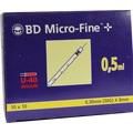 BD MICRO-FINE+ Insulinspr.0,5 ml U40 8 mm